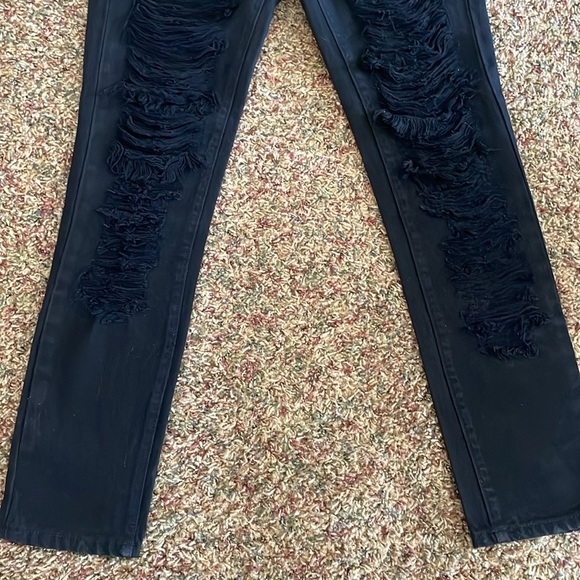 Carmar Black Ripped Jeans size 26 NWT - Picture 4 of 8